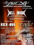 26 de Abril: Hell Inside, Kick Ass y Uranius