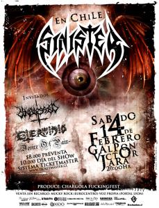 14 de Febrero: Sinister en Santiago