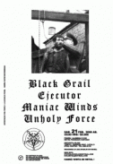 21 de Febrero: Black Grail, Ejecutor, Maniac Winds y Unholy Force en Bar Piraña Rock