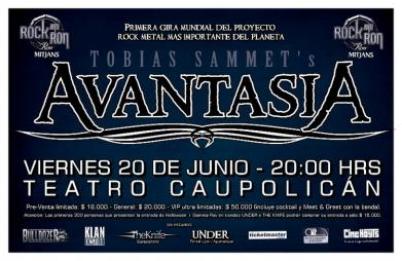 20 de Junio: Avantasia en Chile