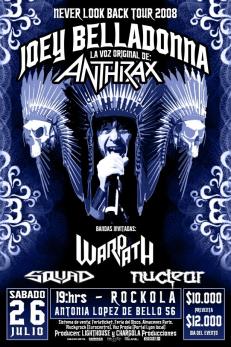 26 de Julio: Joey Belladonna en Santiago