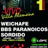 1 de Marzo: Weichafe, BBS Paranoicos y Sordido en Villa Alemana