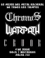 4 de Junio: Chronos, Warpath y Cruor en Rock & Guitarras