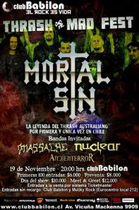 19 de Noviembre: Mortal Sin en Chile