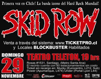 29 de Noviembre: Skid Row en Chile