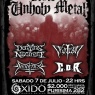 Sábado 7 de Julio: Unholy Metal